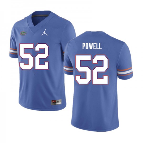 Men #52 Antwuan Powell Florida Gators College Football Jerseys Blue
